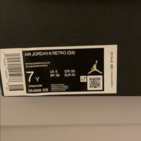 Jordan 6 retro “ carmine “ main image 4